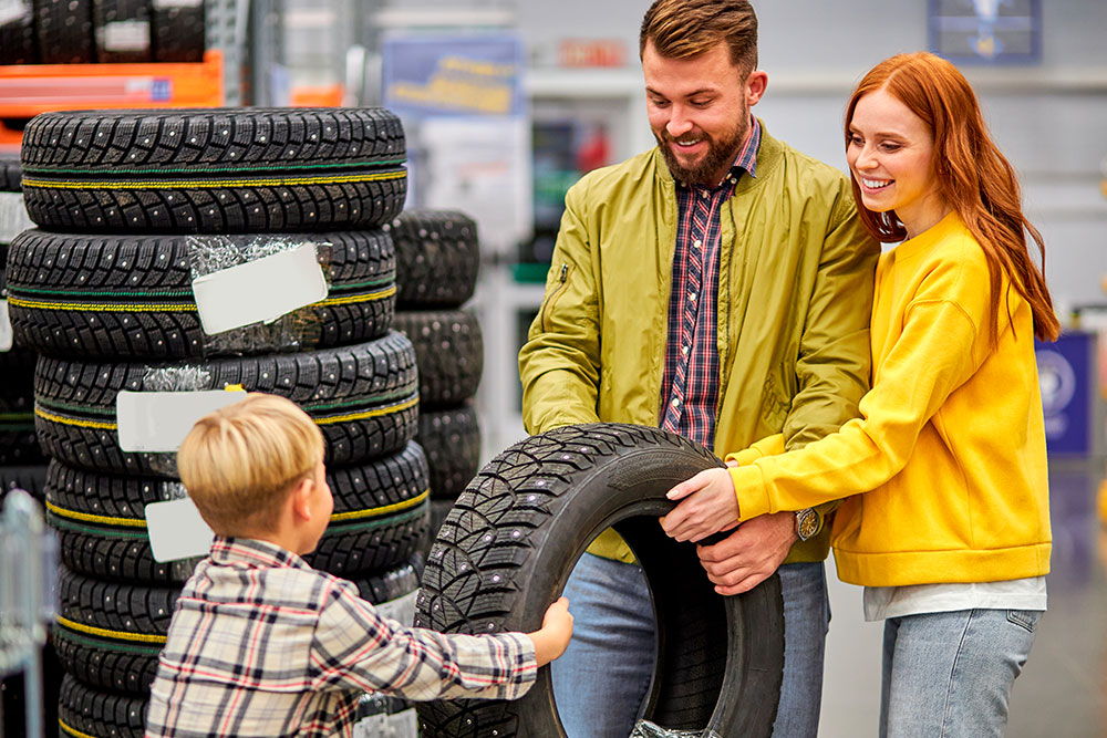 Family Holding Tire